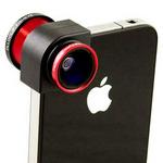 Olloclip Red Quick-Connect 3 In 1 Lens Solution For Apple iPhone 4 & 4S