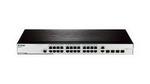 D-Link 24 Port 10/100Mbps 4 Combo GBE/SFP L2 Xstac Switch