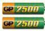 Gp Size AA - Rechargeable 2500mAh NiMH Battery - 2 per pack