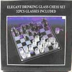 32 Piece Shot Glass Drinking Chess Set