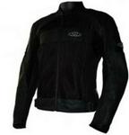 DMD Ladies Tornado Textile & Leather Jacket Black