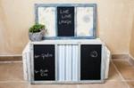 Recycabilia 3 Panel Pinboard & Chalk