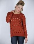 Pull-it Acrylic Knitted Sweater Beige