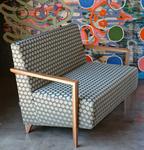 Jo Carlin Furniture Lautrec Two Seater Sofa In Fabric Multicolor