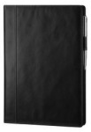 A4 Adpel Italian Leather Slip On Cover With Lined Notebook Black