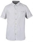 Utopia A170 Blue Short Sleeve Shirt With Gingham Trim On The Front Placquet