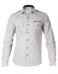 Smith & Jones Glove Long Sleeve Check Shirt  Grey