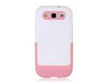 Dual Color Detachable Protective Case For Samsung I9300 Galaxy S Iii (pink)