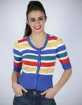 N-value Striped Cardigan Multi