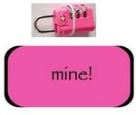 Inventive Travelware Mine! Red Gift Set 2 TSA Lock & Wrap
