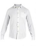 Utopia Fine Check Long Sleeve Shirt White