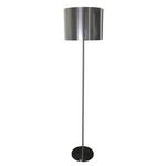 Litex Satin Nickel Modern Floor Lamp  Silver