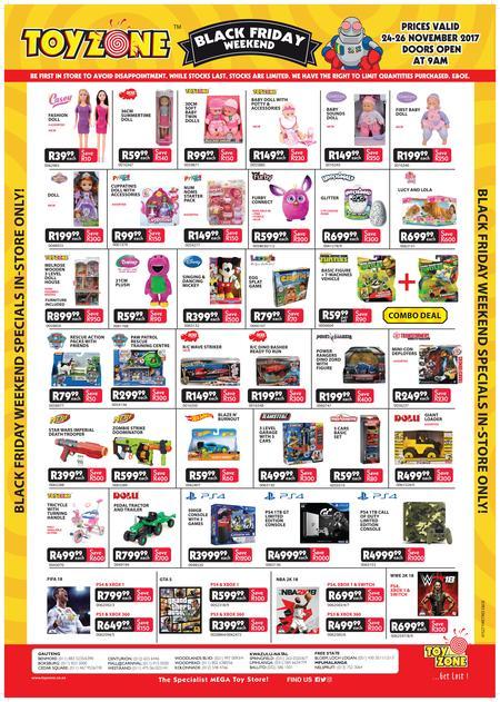 Toy store zone specials