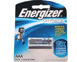 Energizer Ultimate Lithium Aaa Battery - 1.5V BP2