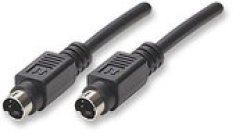 Manhattan 1.8m Male to Male S-Video Cable