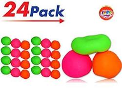 Ja-ru Stretchy Ball Pack Of 24 And One Bouncy Ball Soft Bounce Stress Ball Pull And Stretch Item 401-24