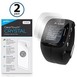 Polar M400 Screen Protector Boxwave Cleartouch Crystal 2-PACK HD Film Skin - Shields From Scratches For Polar M400