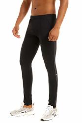 Neiku Men's Compression Cool Dry Tights Baselayer Running Active Leggings Pants Black Medium