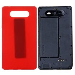 Ipartsbuy For Nokia Lumia 820 Back Cover Red