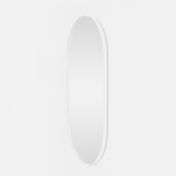 Emerging Creatives Deep Frame Pill Mirror - White