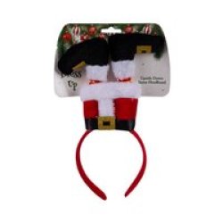 Christmas Headband - Dress Up - Upside Down Santa - 29CM - 2 Pack