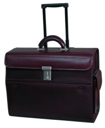Busby Leather Computer Trolley