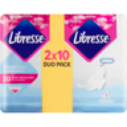 Libresse Protection & Comfort Duo Maxi & Regular Sanitary Pads With Wings 2 X 10 Pack