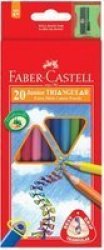 Faber-Castell Junior Triangular Colour Pencils Pack Of 20