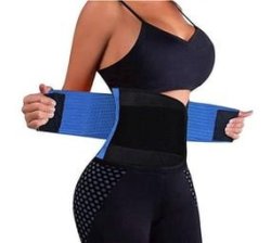 Hot Shaper Power Slimming Body Shaper & Waist Trainer Belt Blue