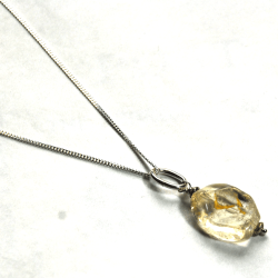 Atenea 925 Add A Dangle Handmade Natural Citrine Nugget Gemstone Pendant On 925 Sterling Silver