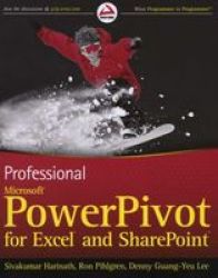 Professional Microsoft Powerpivot For Excel And Sharepoint - With Microsoft Office 2010 And Sql Server Gemini paperback