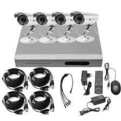 8 Channel Dvr Come With 4cameras Cctv Kit + Remote Viewing 900tvl
