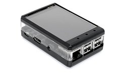 3.2" Tft Lcd Transparent Case For Raspberry Pi 2 And Raspberry Pi 3 Black