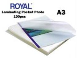 ROYAL Laminating Pockets A3 Size 100PCS Per Pack