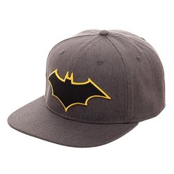 Bioworld Batman Logo Flatbill Flex Cap Baseball Hat