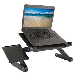 Coldcedar Portable Laptop Table Stand With Mouse Pad Fully Adjustable N Type Ergonomic Laptop Stand Standing Desk Laptop Bed Tray Table