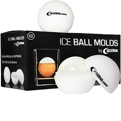 Unique Ice Ball Maker Sphere Mold - 4 Pack - Round Ice Cube Molds