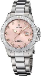 Festina Boyfriend Collection Pink Dial Stainless Steel Woman's Watch F20503 2