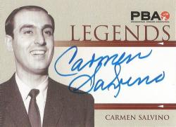 Carmen Salvino - "rittenhouse Pba Tenpin Bowling" 2008 - Certified "legends Autograph" Trading Card