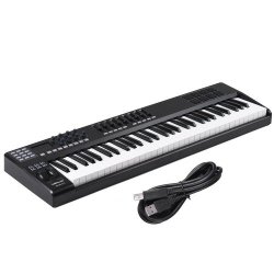 Panda61 61-key Usb Midi Keyboard Controller 8 Drum Pads With Usb Cable