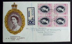 Letter Coronation Basutoland 1953