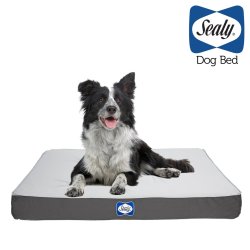 Sealy Defender Water Resistant Dog Bed Modern Grey XL