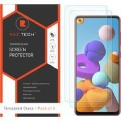 Tempered Glass For Samsung Galaxy A21S SM-A217F DS Pack Of 2