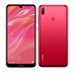 HUAWEI Y7 2019 32GB 3GB 6.26 Dewdrop Display 4000 Mah Battery 4G LTE GSM Dual Sim Factory Unlocked Smartphone DUB-LX3 - International Version Red