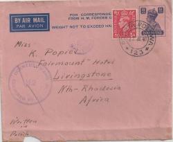 Northern Rhodesia 1943 Wwii Polish Forces Censored Cover Incoming Fine And Scarce