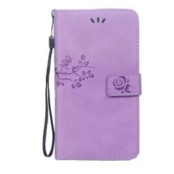 Ddlbiz Magnetic Flip Wallet Card Holder Stand Case Cover For Samsung Galaxy J7 2016 Purple