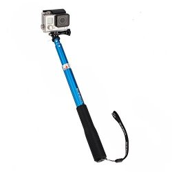 Shineda SD-208 Telescopic Selfie Stick Pole For Gopro Hero 2 3 3+ 4 5 Gopro Hero 4 Session 36" Blue