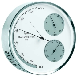 Barigo 351 Modern Home High Altitude Barometer with White Dial