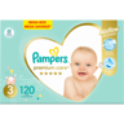 Pampers Premium Care Size 3 6-10KG Diapers 120 Pack