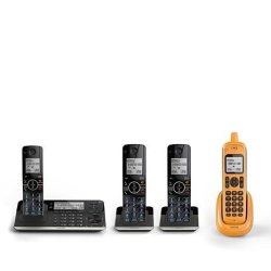 Motorola 4-PACK Connect-to-cell Cordless Phones With Rugged Handset And Answering System